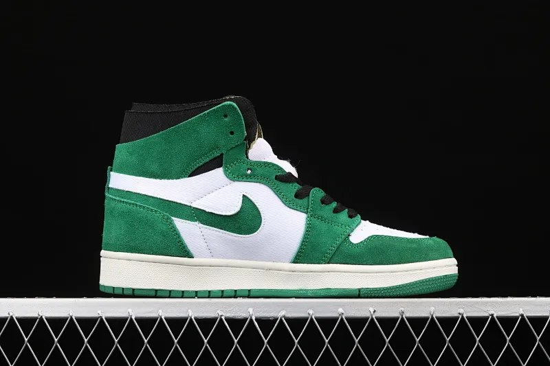 All categories Air Jordan Jordan series basketball shoes Air Jordan 1 High Z version Air Jordan 1 Zoom CMFT "Stadium Green" AJ1 Joe 1 white and green stitching CT0978-300